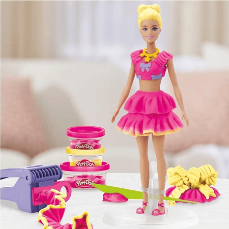 Play-Doh Barbie Ruffles and Bows Doll Set de Moda Creativa Hasbro G1361 