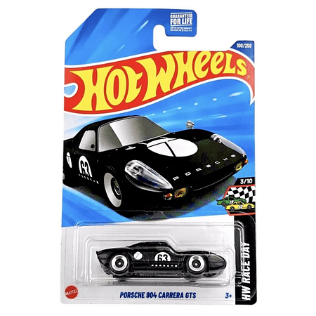 Hot Wheels Porsche 904 Carrera GTS 100/250 Negro 2025 HW Race Day 3/10 