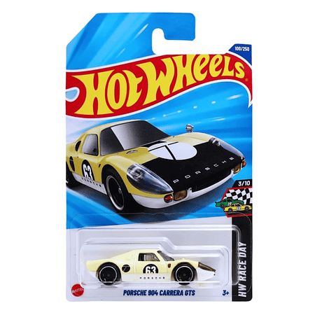 Hot Wheels - 2025 HW Race Day 3/10 Porsche 904 Carrera GTS 100/250 Amarillo Palido