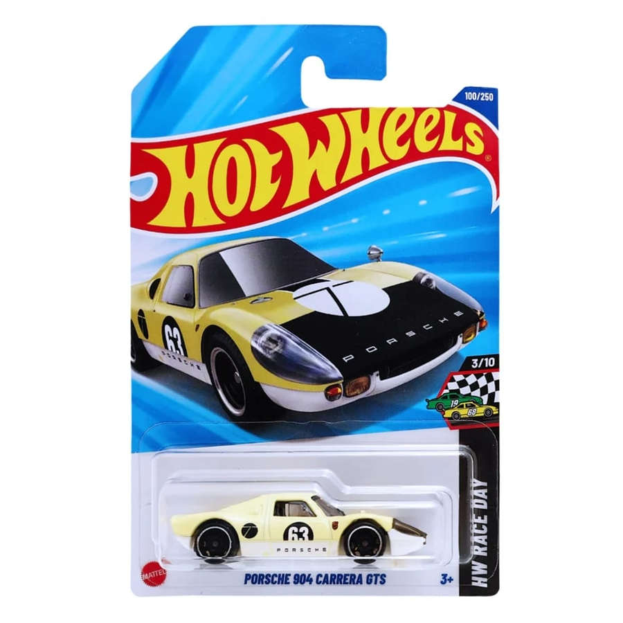 Hot Wheels - 2025 HW Race Day 3/10 Porsche 904 Carrera GTS 100/250 Amarillo Palido