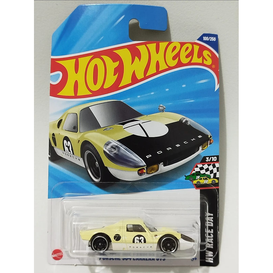 Hot Wheels - 2025 HW Race Day 3/10 Porsche 904 Carrera GTS 100/250 Amarillo Palido
