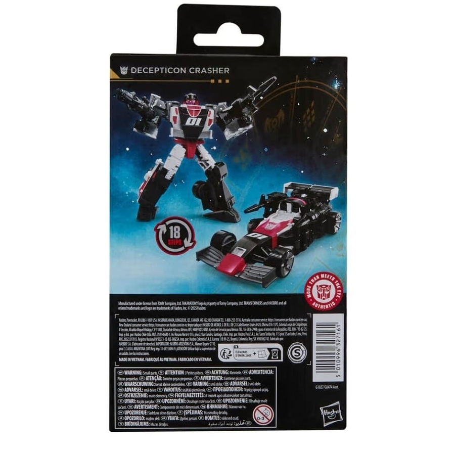 Transformers Age of the Primes Deluxe Class Decepticon Crasher G1027