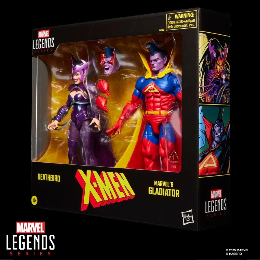 Deathbird y Gladiator de Marvel Pack Figuras de acción Marvel Legends X-Men Hasbro G0582