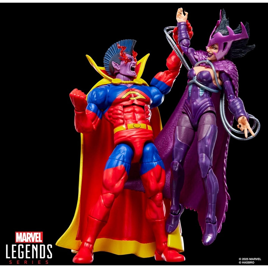 Deathbird y Gladiator de Marvel Pack Figuras de acción Marvel Legends X-Men Hasbro G0582