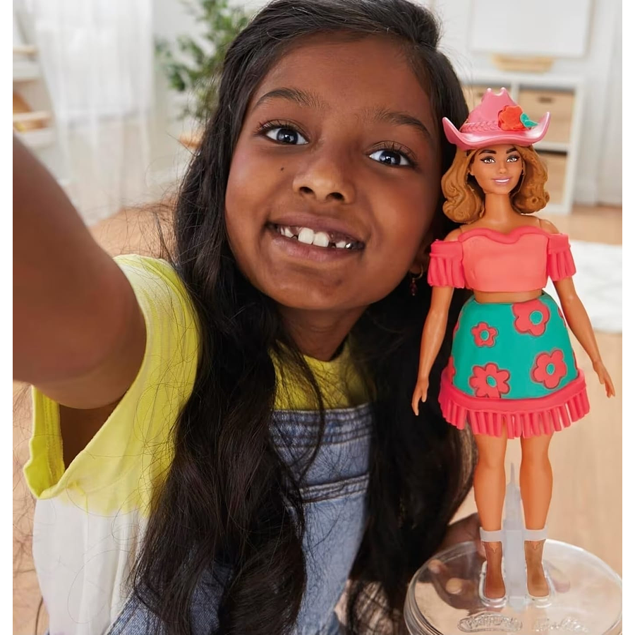 Play Doh, Set De Masa Moldeable Barbie, Rosas Y Cerquillos G1360