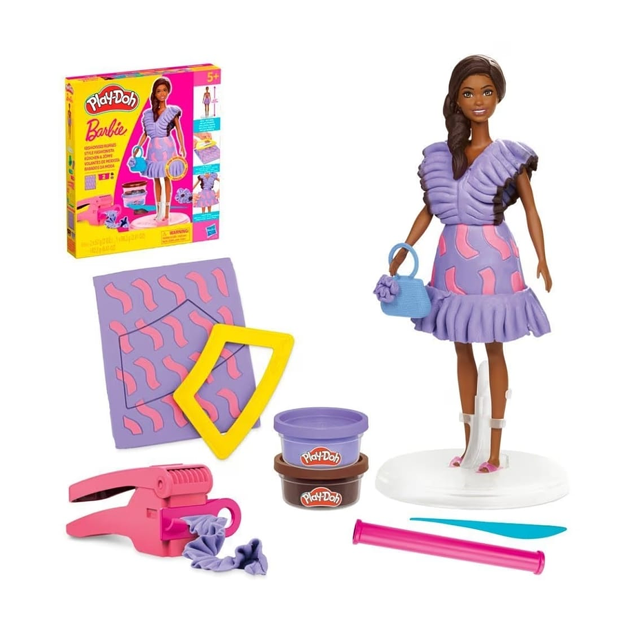 Play-Doh Set de muñeca Barbie Fashionista con volantes G1359