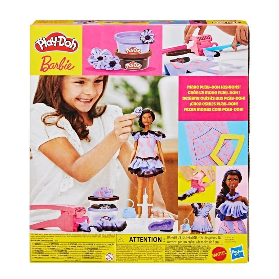Play-Doh Set de muñeca Barbie Fashionista con volantes G1359