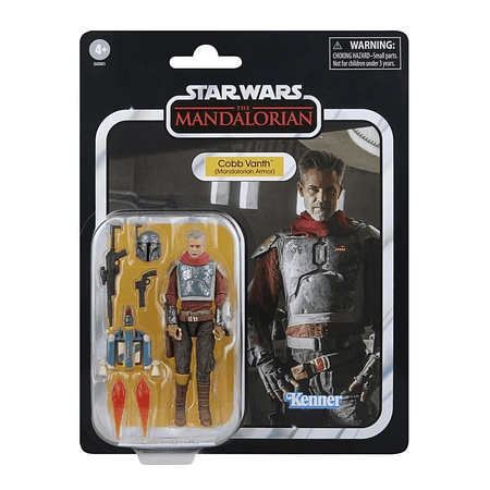 Figura de acción Cobb Vanth con armadura mandaloriana Star Wars The Vintage Collection G0301