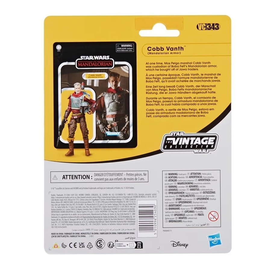 Figura de acción Cobb Vanth con armadura mandaloriana Star Wars The Vintage Collection G0301