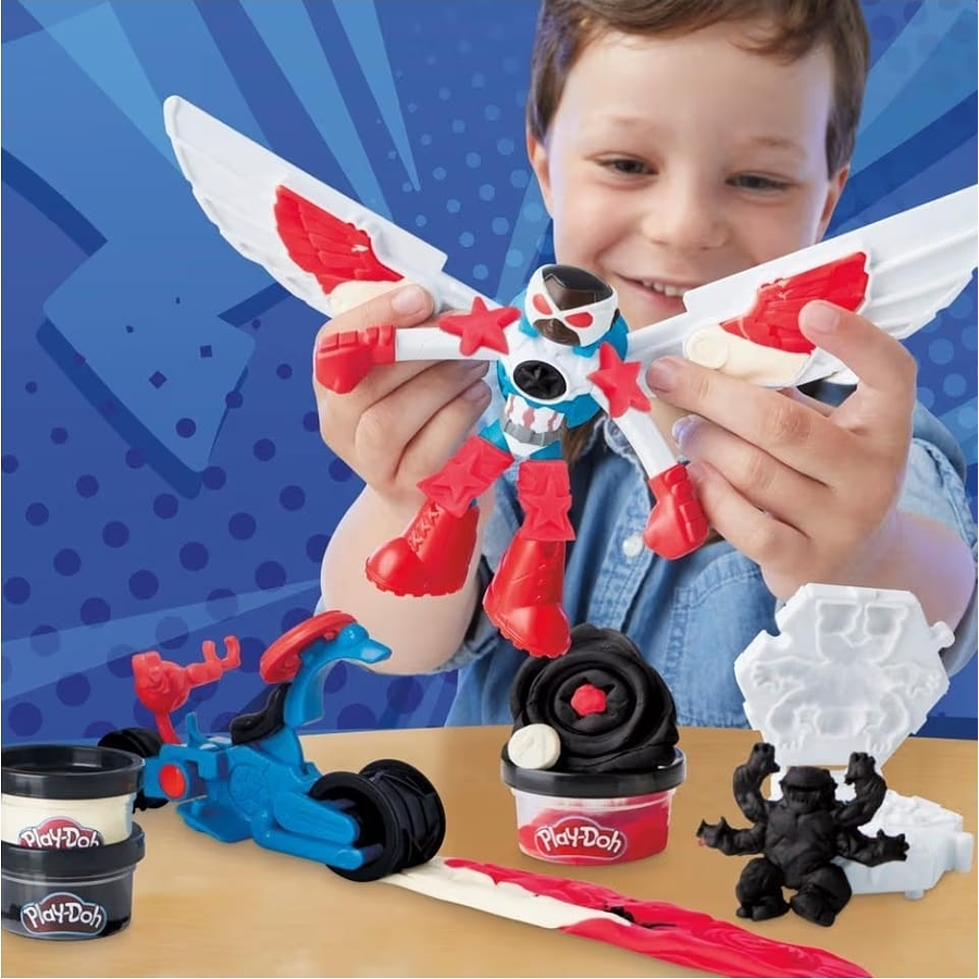 Play-Doh Marvel Captain America Moto-Slicer Playset G0555