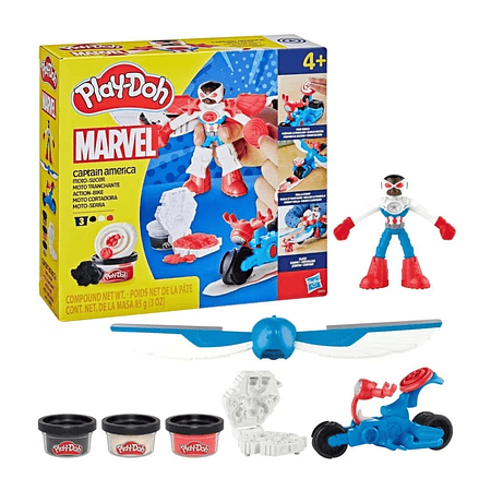 Play-Doh Marvel Captain America Moto-Slicer Playset G0555