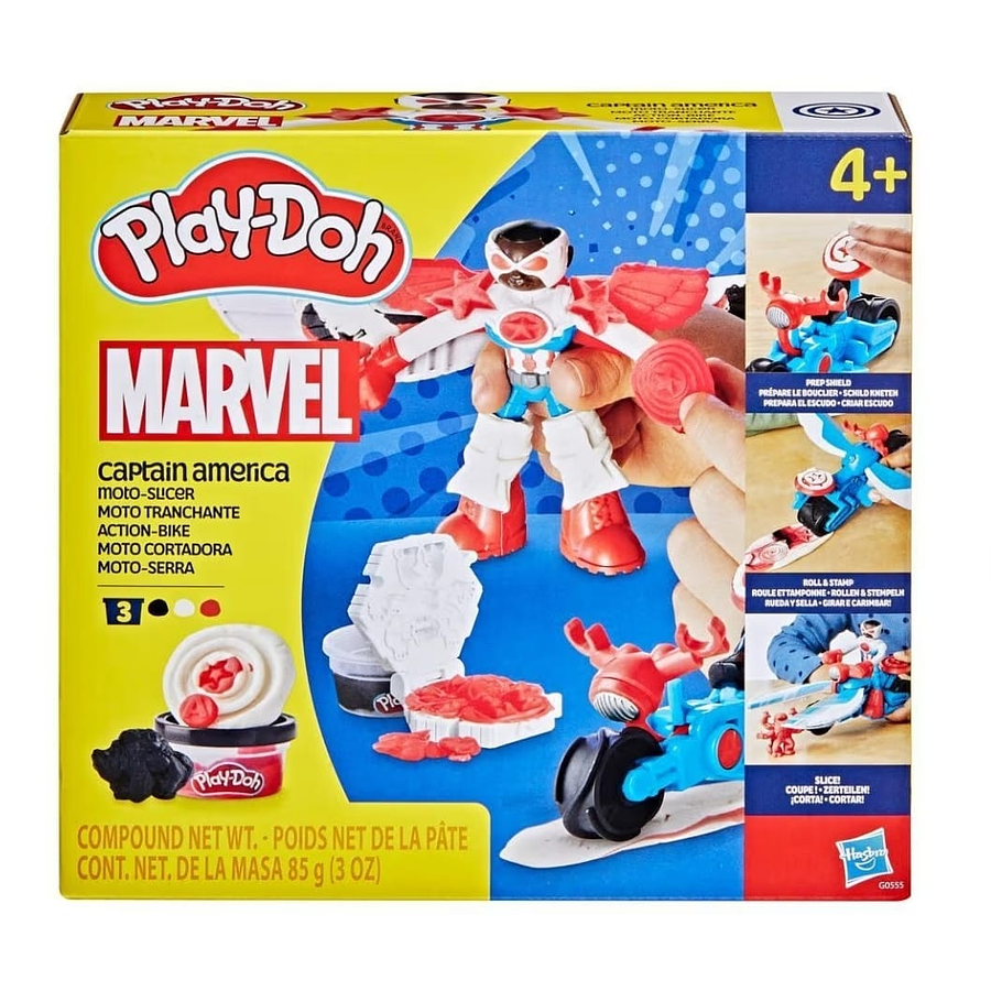 Play-Doh Marvel Captain America Moto-Slicer Playset G0555