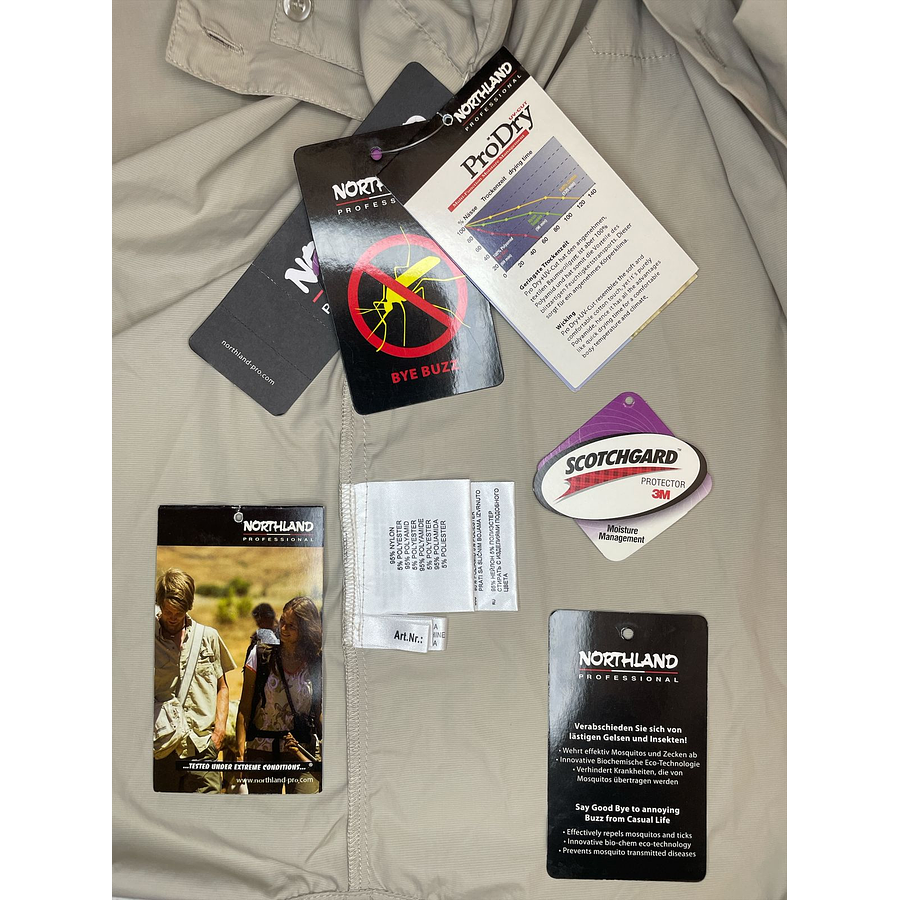 Camisa Outdoor Hombre Secado Rápido Protección UV UPF 30 Northland 02-0645568