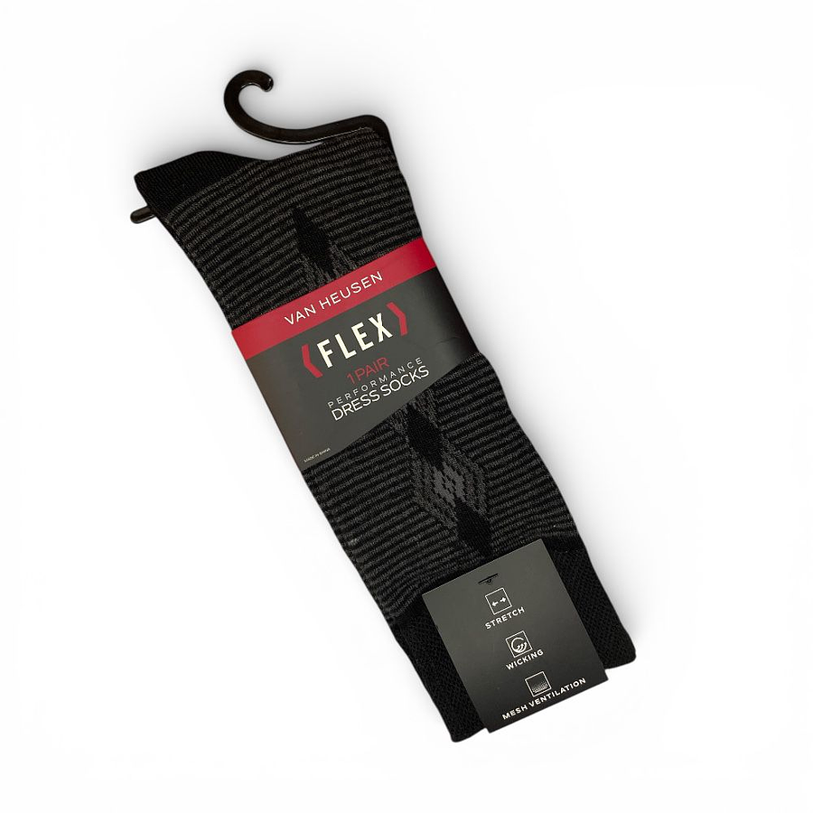 Calcetines de Vestir Van Heusen Flex Performance Hombre: Elásticos, Transpirables y Cómodos (1 Par)
