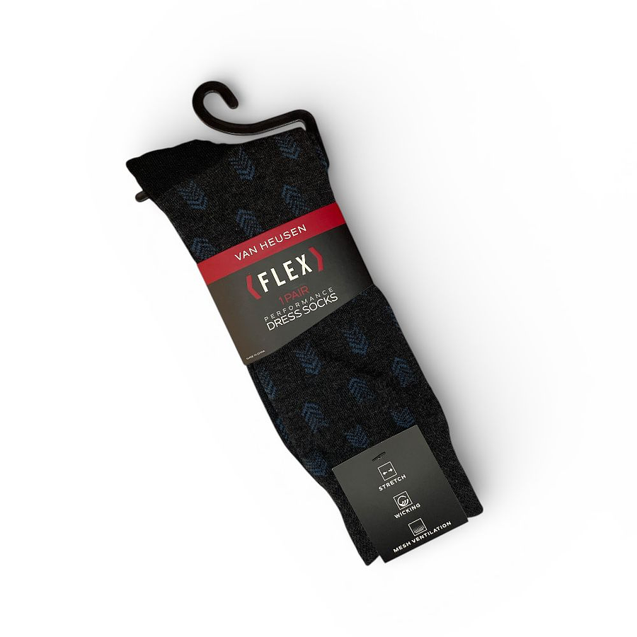 Calcetines de Vestir Van Heusen Flex Performance Hombre: Elásticos, Transpirables y Cómodos (1 Par)
