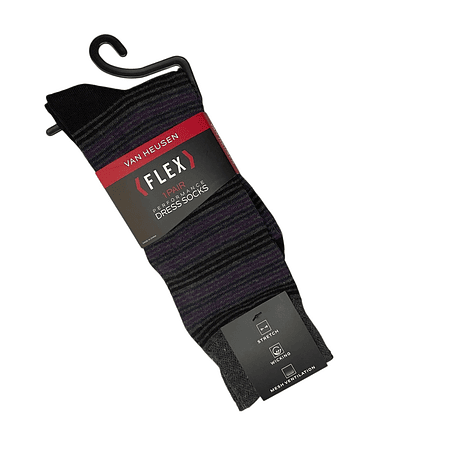 Calcetines de Vestir Van Heusen Flex Performance Hombre: Elásticos, Transpirables y Cómodos (1 Par)