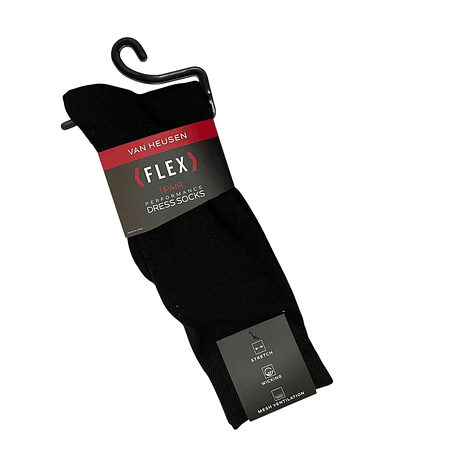Calcetines de Vestir Van Heusen Flex Performance Hombre: Elásticos, Transpirables y Cómodos (1 Par)