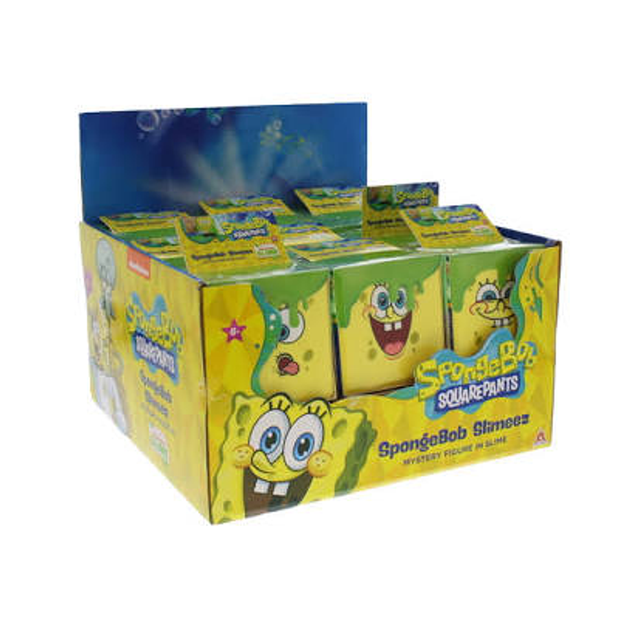 Figura Sorpresa Bob Esponja Slime GMV66 - Cubo con Slime Coleccionable TCF