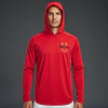 Under Armour Hooded Cage 1374376-600 Polerón Deportivo UA Storm Hombre Rojo Elasticado