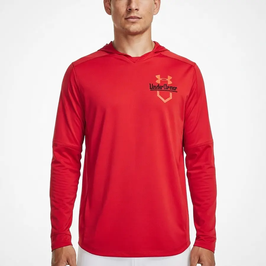 Under Armour Hooded Cage 1374376-600 Polerón Deportivo UA Storm Hombre Rojo Elasticado