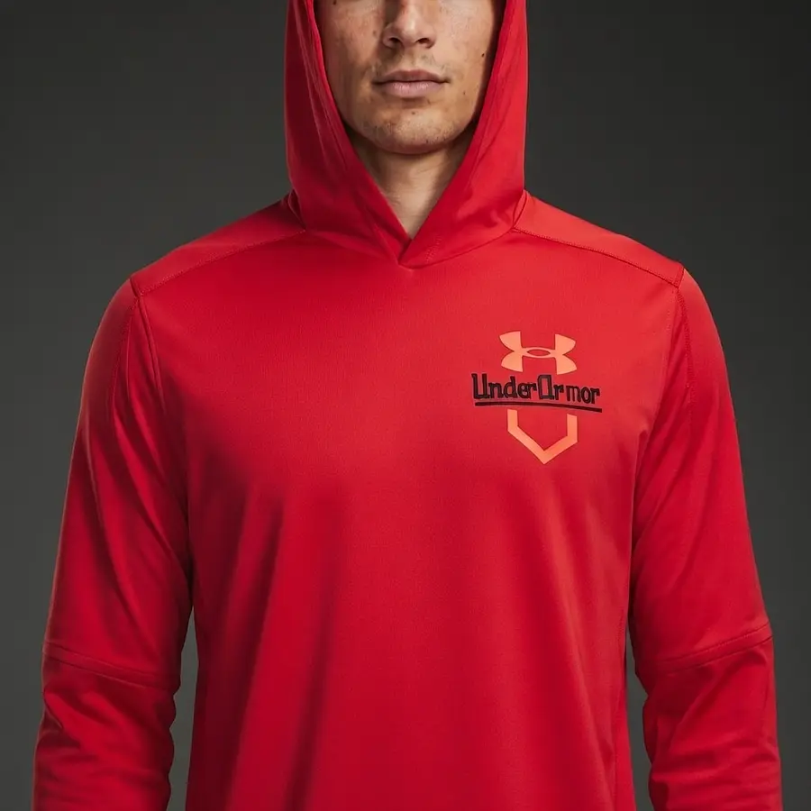 Under Armour Hooded Cage 1374376-600 Polerón Deportivo UA Storm Hombre Rojo Elasticado