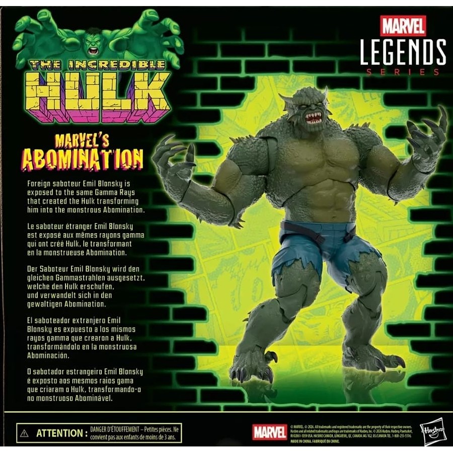 Figura Marvel Legends Series Marvel’s Abomination Hulk Hasbro G2404