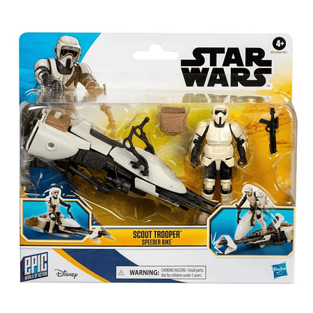 Figura Star Wars Scout Trooper & Speeder Bike Epic World of Action Hasbro G0373