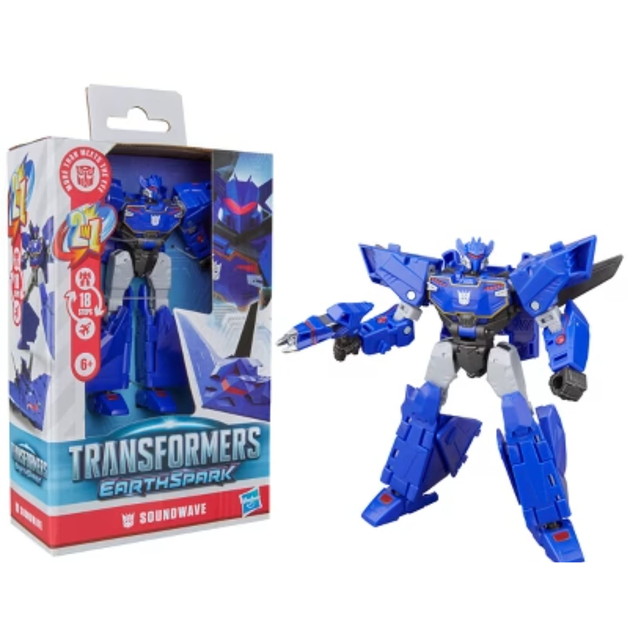 Figura Transformers EarthSpark Deluxe Class Soundwave Hasbro G0988