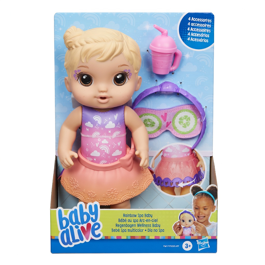 Baby Alive Rainbow Spa Baby Doll 10-Inch Hasbro F5617
