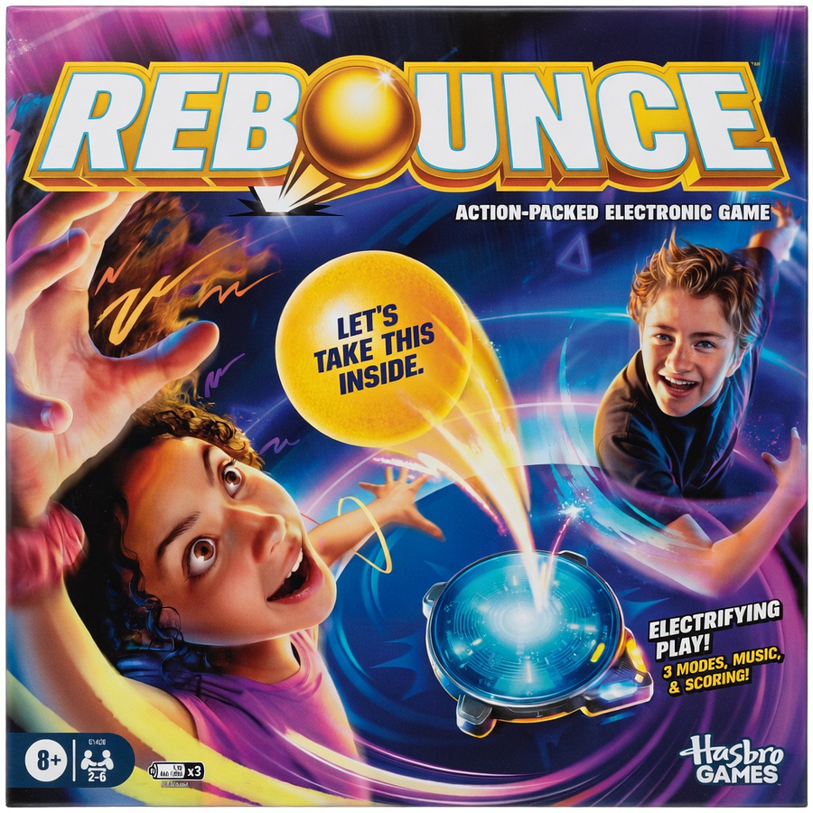 Rebounce Game Electronic Action Game 2-6 Players Hasbro G1428