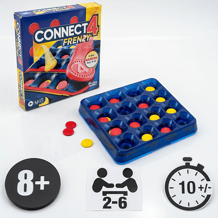 Connect 4 Frenzy Game Hasbro G2782 Juego de Estrategia 