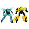 Transformers Toys EarthSpark Cyber-Combiner Bumblebee and Mo Malto Action Figures