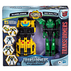 Transformers Toys EarthSpark Cyber-Combiner Bumblebee and Mo Malto Action Figures