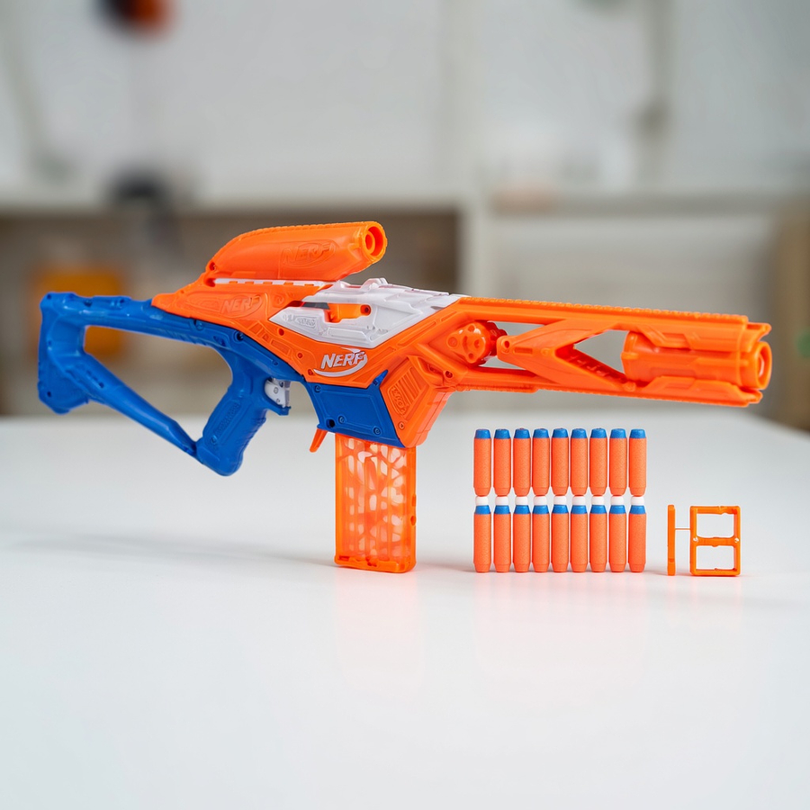 Lanzador Nerf N Series Pinpoint Hasbro F8622 con 18 Dardos N1 y Clip de 10