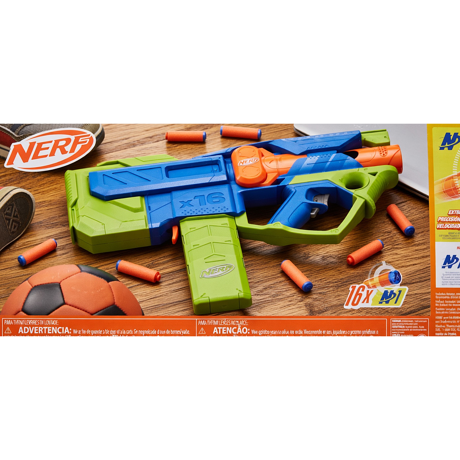 Lanzador Nerf N Series Sprinter Motorizado Hasbro F8626 con 16 Dardos N1
