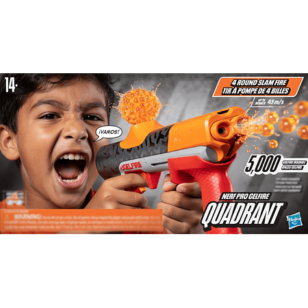 Lanzador Nerf Pro Gelfire Quadrant Hasbro F9219