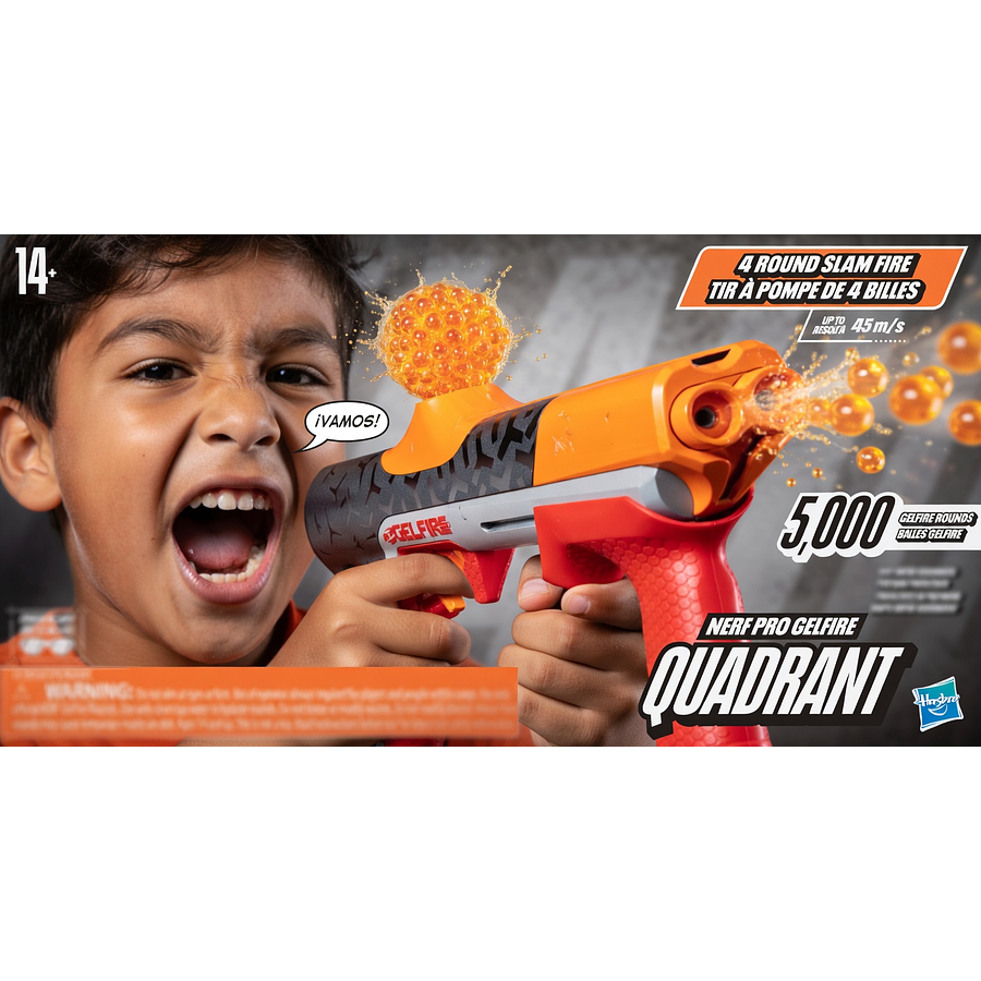 Lanzador Nerf Pro Gelfire Quadrant Hasbro F9219