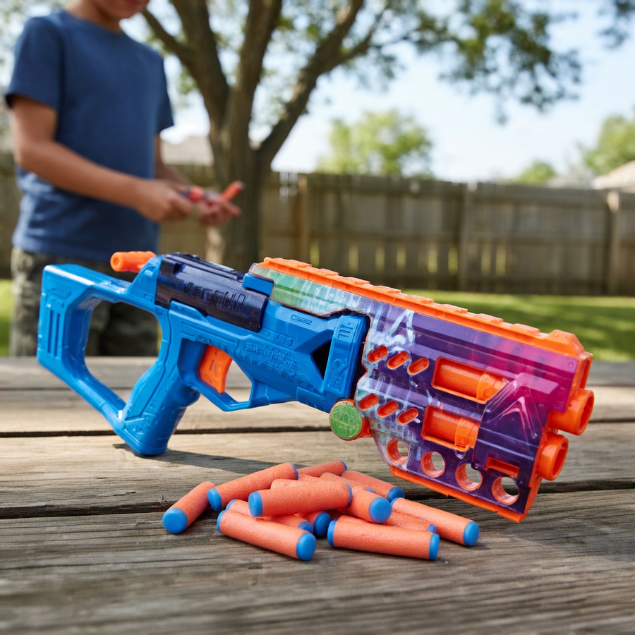Lanzador Nerf N Series Cobaltfury Hasbro G3245 con 24 Dardos