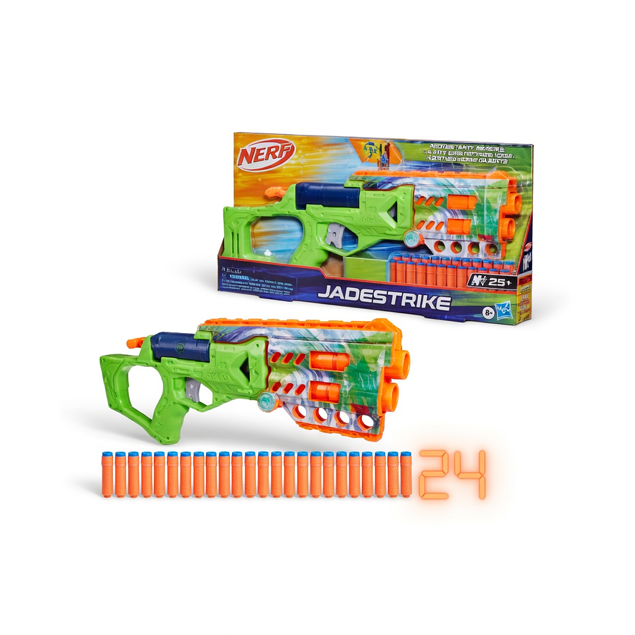 Lanzador Nerf N Series Jadestrike Hasbro G3247 con 24 Dardos