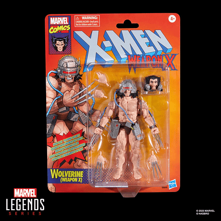 Marvel Legends Retro Weapon X Wolverine G0644 – Figura Coleccionable