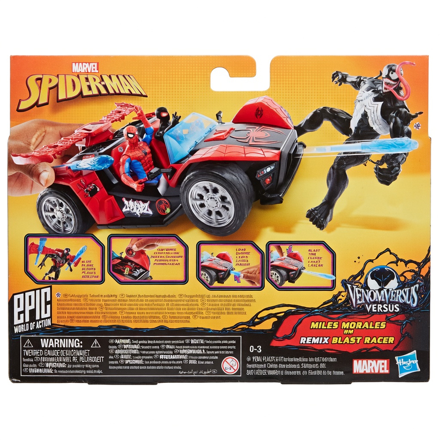 Venom vs Miles Morales Remix Blast G0736 – Figura Marvel Hasbro
