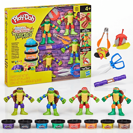 Play-Doh TMNT Cowabunga Creations G0556 – Set Creativo Tortugas Ninja