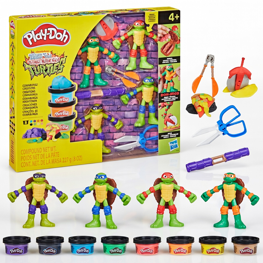 Play-Doh TMNT Cowabunga Creations G0556 – Set Creativo Tortugas Ninja