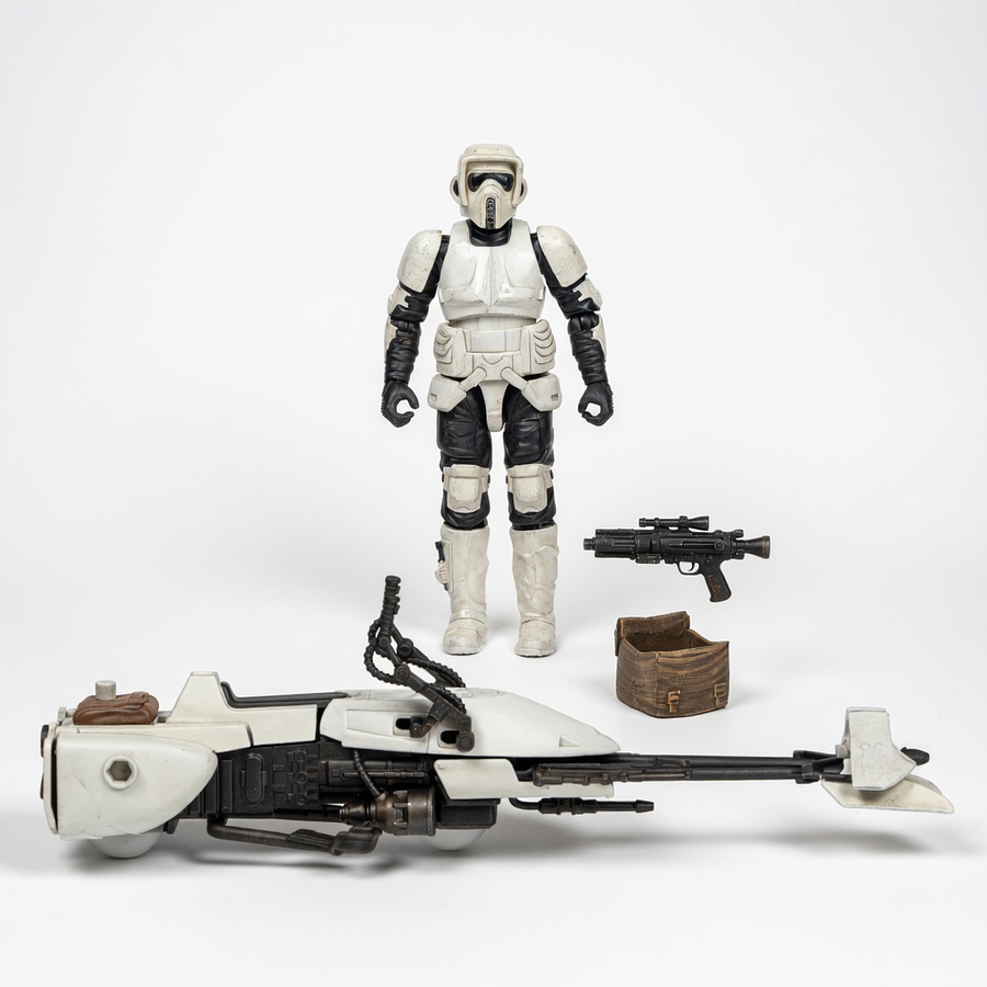 Star Wars Scout Trooper Speeder Bike 4” Epic World of Action G0373