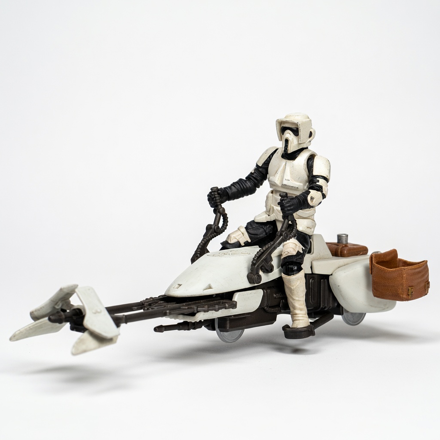 Star Wars Scout Trooper Speeder Bike 4” Epic World of Action G0373