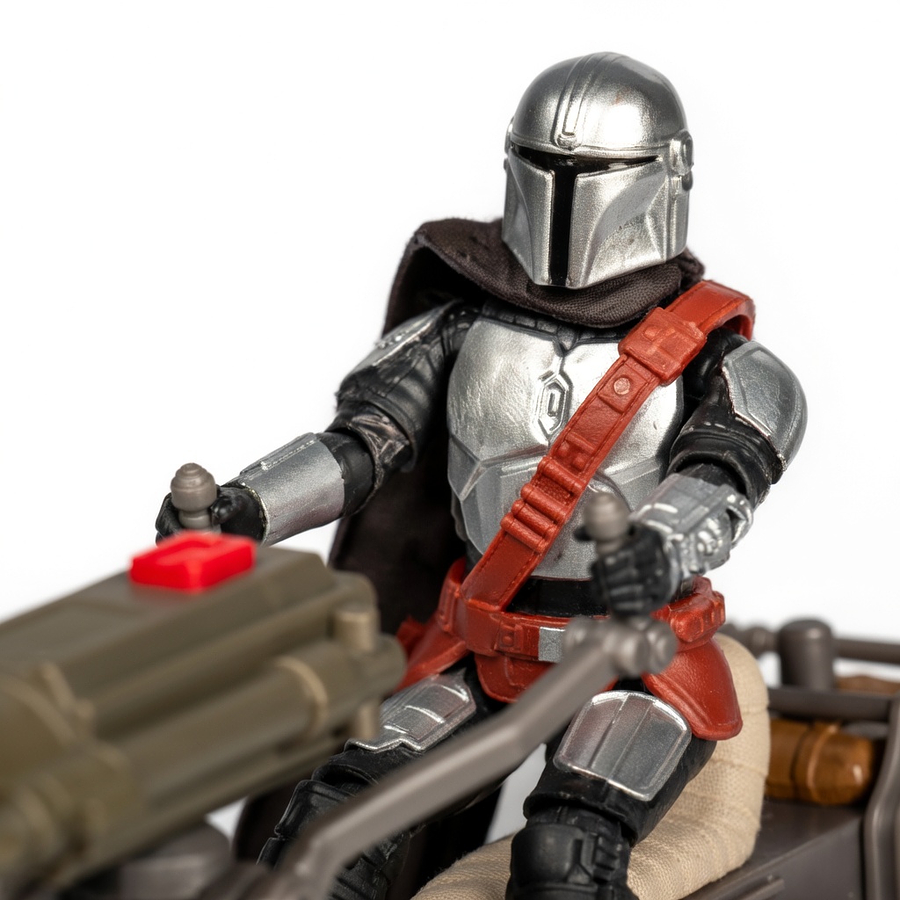 Star Wars Mandalorian Speeder Bike 4” Epic World of Action G0372