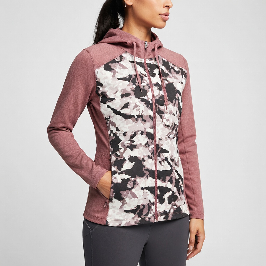 Chaqueta Térmica Mujer Under Armour ColdGear Reactor Hybrid Lite Print 1350960-662 Se Adapta al Frío