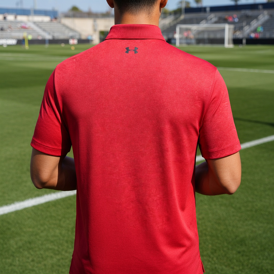 Polera Polo Hombre Under Armour Playoff 2.0 Heather 1351131-600 | Respira, Se Mueve y No Se Deforma (No es polo de vestir)