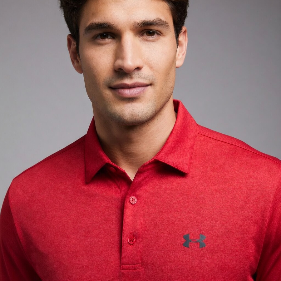 Polera Polo Hombre Under Armour Playoff 2.0 Heather 1351131-600 | Respira, Se Mueve y No Se Deforma (No es polo de vestir)