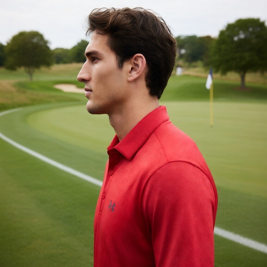 Polera Polo Hombre Under Armour Playoff 2.0 Heather 1351131-600 | Respira, Se Mueve y No Se Deforma (No es polo de vestir)